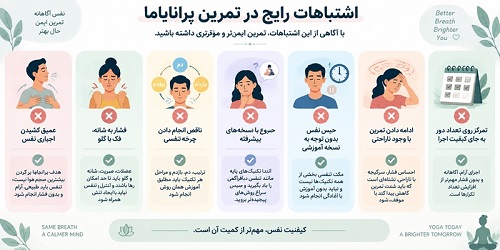 اشتباهات رایج در تمرین پرانایاما