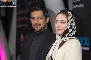 بهنوش طباطبایی باران کوثری و حامد بهداد در اکران سد معبر