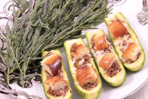 دلمه کدو ایتالیایی، یک پیش غذای 10 دقیقه ای با مایکروفر