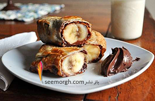 رول موز و نوتلا، یک دسر خوشمزه و ساده + فیلم