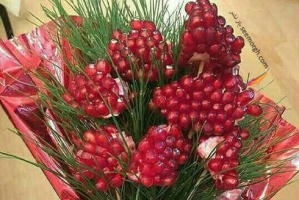 تزیین انار شب یلدا عروس با 2 ایده جالب +  آموزش