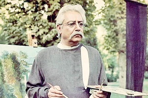 نقاشی ای که 30 سال پیش جمشید مشایخی با عشق از چهره همسرش کشید + عکس