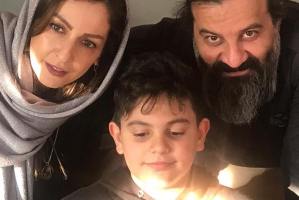 شقایق دهقان و مهراب قاسم خانی در تولد 11سالگی پسرشان! عکس