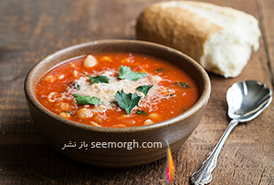 سوپ گوجه فرنگی و پنیر، یک افطار سبک برای ماه رمضان