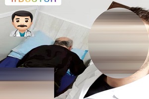 سلفیِ پزشک ایرانی با بدن نیمه عریان بیمار!