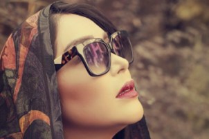 چهره سارا منجزی به عنوان مدل آرایشی