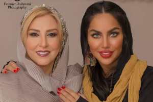 چهره مرجانه گلچین بازیگر 50 ساله به عنوان مدل آرایشی