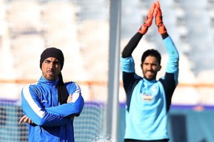 درگیری رحمتی و حسینی پس از شکست مقابل الهلال! عکس
