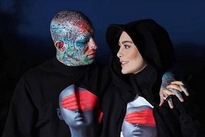 عکس های عاشقانه سحر قریشی و تتلو 