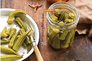 طرز تهیه ترشی بامیه با یک دستور ساده