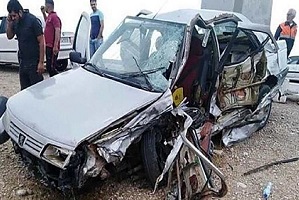 مرگ تلخ کودک 7 ماهه بین خانواده در تصادف