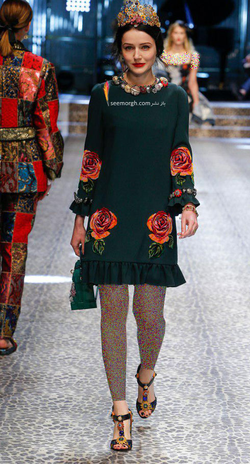پیراهن زنانه دولچه و گابانا Dolce&Gabbana برای پاییز 2017 - عکس شماره 5