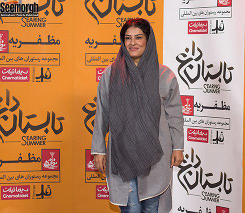 مدل مانتو رویا بختیاری در اکران مردمی تابستان داغ