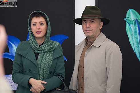بزرگمهر حسین پور و همسرش سیما حق شناس در نمایشگاه عکاسی نیکی کریمی بزرگمهر حسین پور و همسرش سیما حق شناس در نمایشگاه عکاسی نیکی کریمی