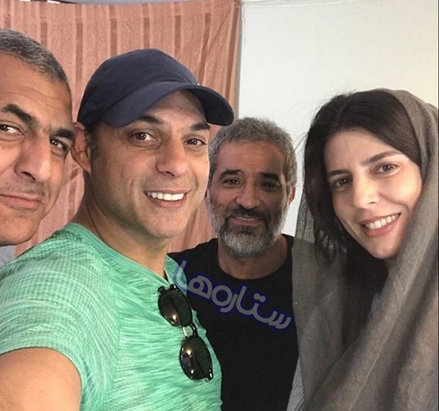 لیلا حاتمی, پیمان معادی و مانی حقیقی در پشت صحنه بمب لیلا حاتمی, پیمان معادی و مانی حقیقی در پشت صحنه بمب