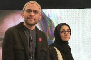 تجلیل بابک حمیدیان از همسرش مینا ساداتی