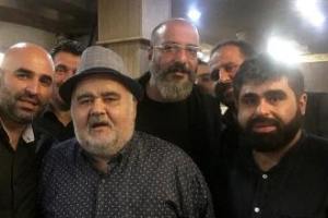 اکبر عبدی, امیر جعفری و علی مسعودی در هیئت عزاداری
