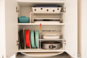 کابینت آشپزخانه تان را با این ترفندها مرتب کنید