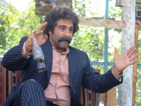 عکس محسن تنابنده با گریم فیلم ایران برگر