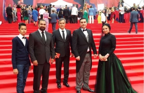 عوامل فیلم "دریا و ماهی پرنده" در فستیوال مسکو