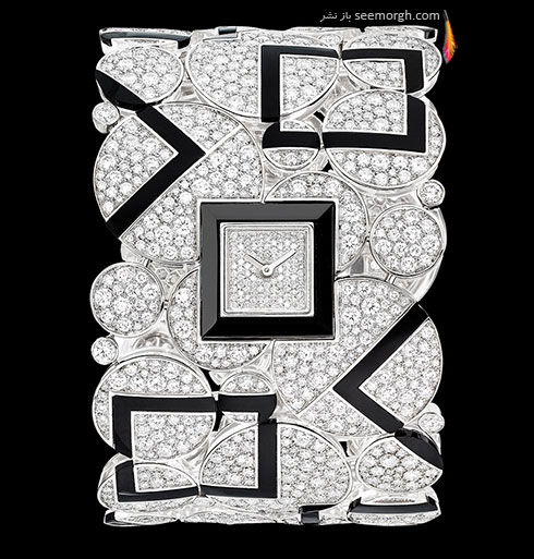 ساعت مچی زنانه شنل Chanel طرحدار مشکی