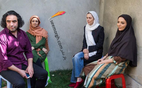 بازیگران در پشت صحنه "شمعدونی"