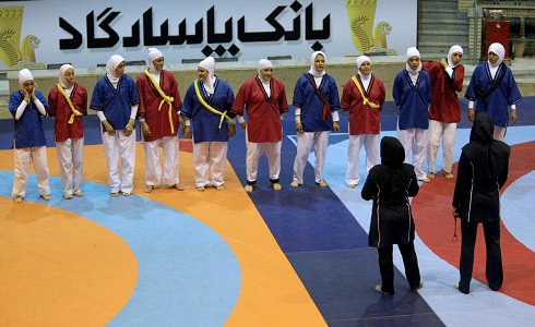 تمرین تیم ملی کشتی آلیش بانوان