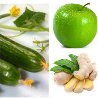 معجون سیب خیار و زنجبیل