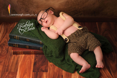 عکاسی از نوزاد بر اساس شخصیت سریال Hobbit