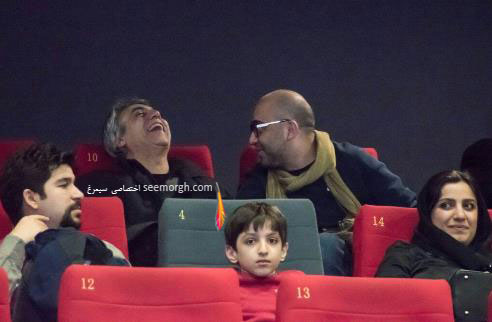 شهرام شاه حسینی و بیژن امکانیان در اکران عمومی ناهید -2