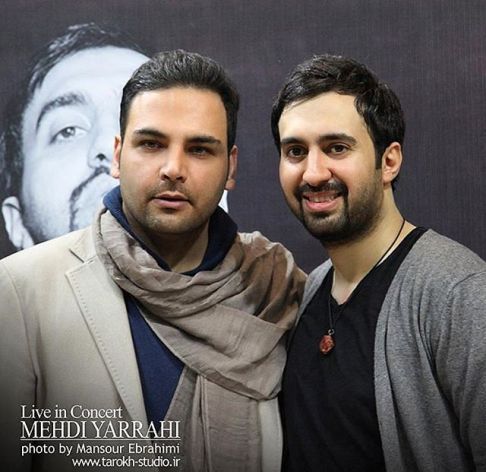 عکس یادگاری مهدی یراحی و احسان علیخانی