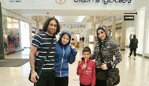 عکس فوتبالیست ایرانی و همسرش در نیوجرسی
