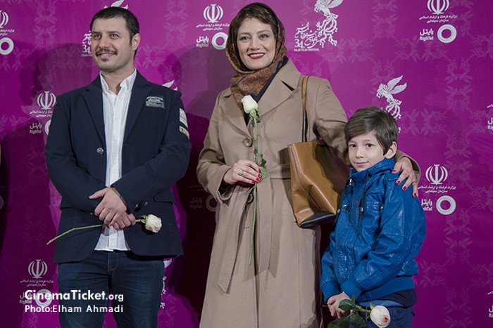 مدل لباس شبنم مقدمی و جواد عزتی در سی و چهارمین جشنواره فیلم فجر