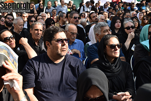 حضور فرهاد اصلانی در مراسم عباس کیارستمی