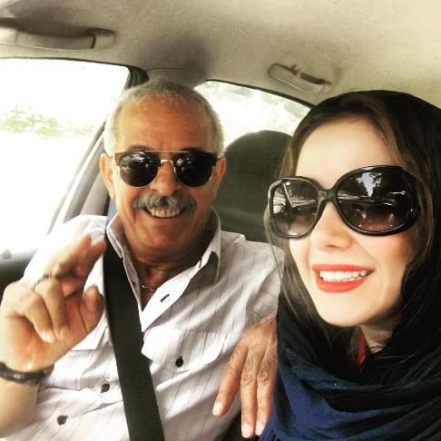 الناز حبیبی و پدرش