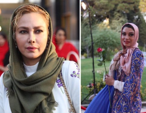 الیکا عبدالرزاقی و آنا نعمتی در جشن حافظ