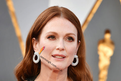 مدل گوشواره جولین مور Julianne Moore در اسکار 2016