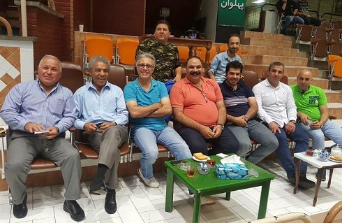 بازیگران در تمرین تیم ملی کشتی فرنگی
