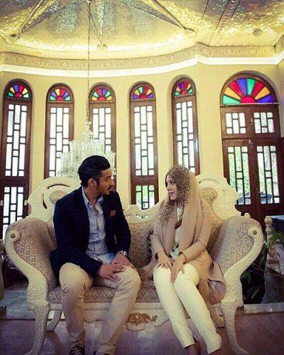 عکس قوچان نژاد و همسرش