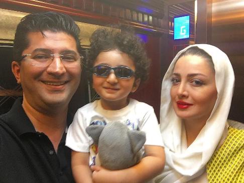 شیلا خداداد در کنار همسر و فرزندش شیلا خداداد در کنار همسر و فرزندش
