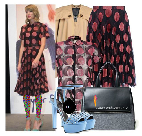 ست کردن پیراهن به سبک تیلور سویفت Taylor Swift برای بهار 2016 - ست شماره 7