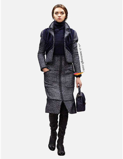 کت و دامن شنل Chanel برای زمستان 2017-2016 - عکس شماره 8 