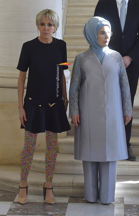 امینه اردوغان Emine Erdogan و تروگنوکس Trogneux میهمانی روسای جمهور