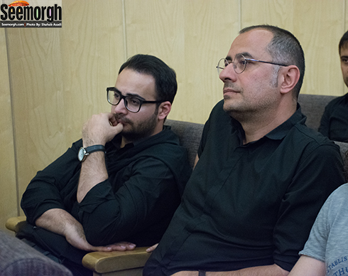 سیاوش مفیدی در مراسم یادبود عارف لرستانی