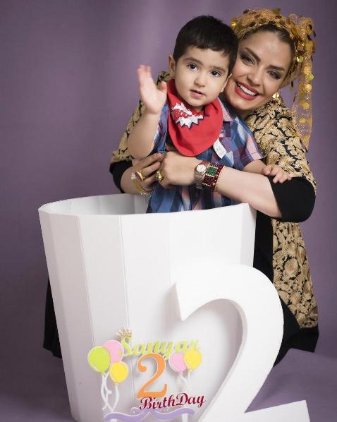 سپیده خداوردی در تولد 2 سالگی پسرش
