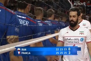 شکست والیبال ایران مقابل فرانسه