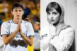 سلفی سردار آزمون با بازیگر زن جوان + عکس