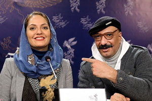 شوخی های امیر جعفری و مهناز افشار در جشنواره فیلم فجر + تصاویر