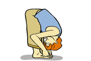 حرکات یوگا - حرکت پاداسانا ( Pada Hastasana ( Hands To Feet