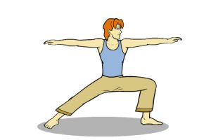 حرکات یوگا - حرکت جنگجو 2 ( Warrior Pose II )